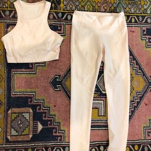 Athena Crop and 3/4 Warmup Leggings Set
